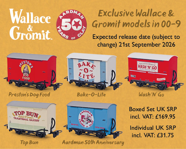 Coming Soon: PECO x Aardman Wallace & Gromit 00-9 Collection