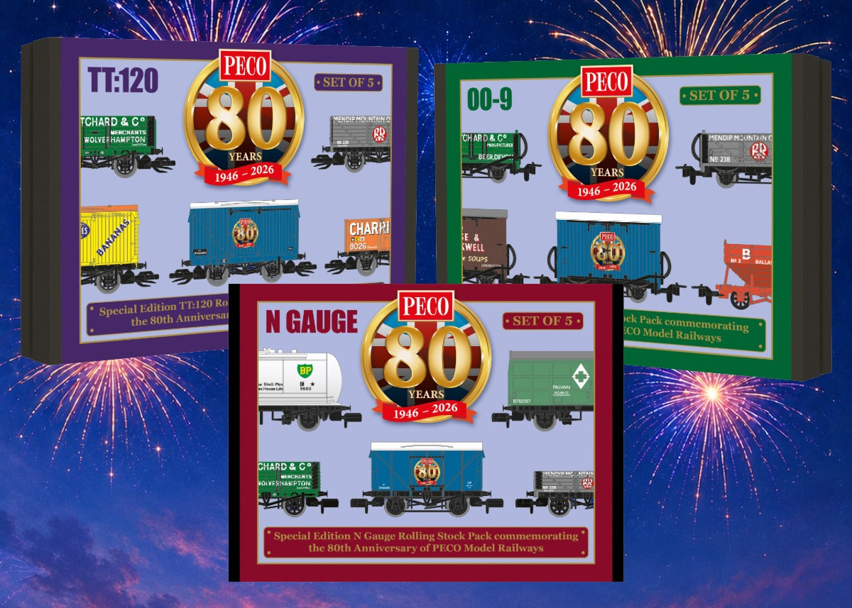 Out Now: PECO 80th Anniversary Wagon Packs