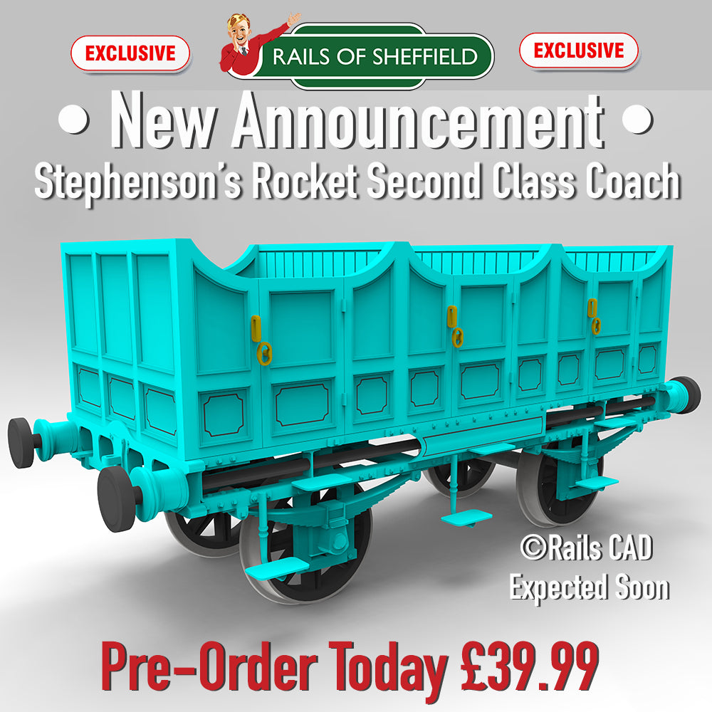 ***CANCELLED*** - Rails of Sheffield - Announce Exclusive Stephenson's Rocket "Blue Coaches" in 00