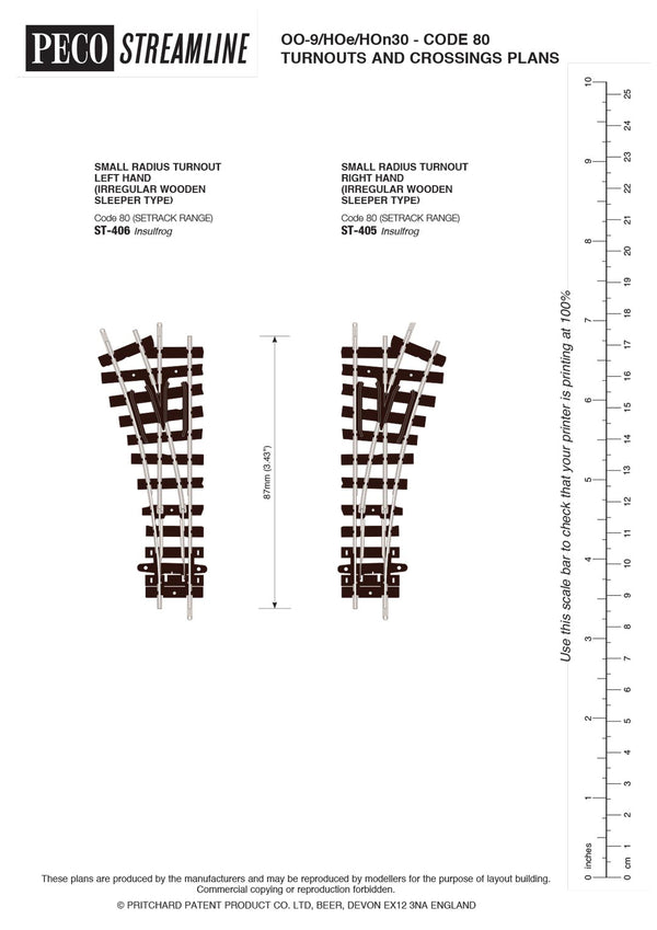 ST405 & ST406 Plan Sheet