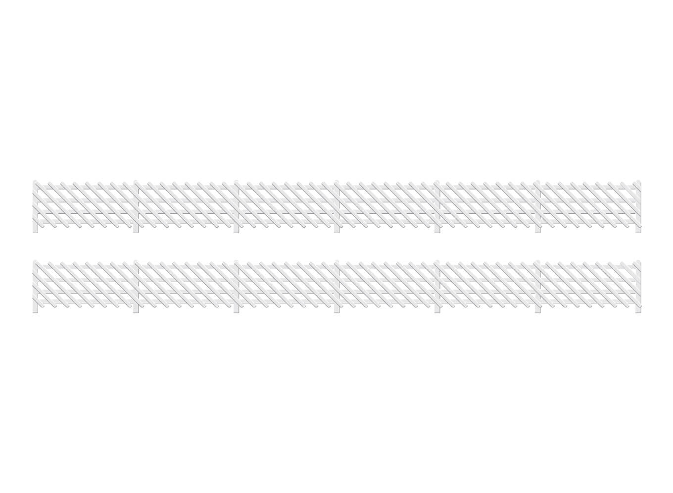LMS Station Fencing, White