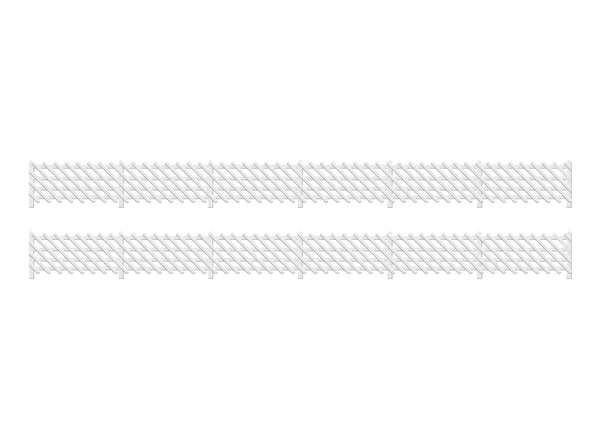 LMS Station Fencing, White