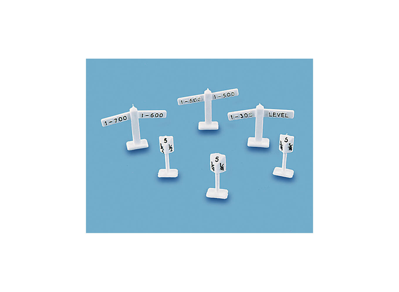 Level Signs and Mile Posts