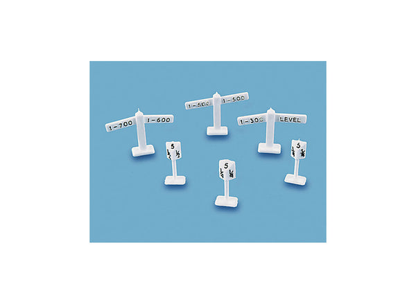 Level Signs and Mile Posts