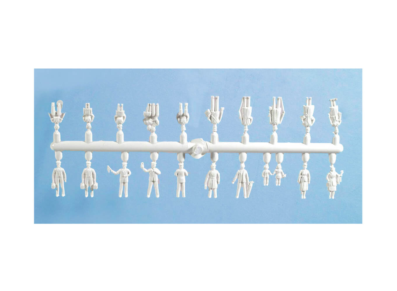 Unpainted Passengers, Standing/Seated and Station Staff