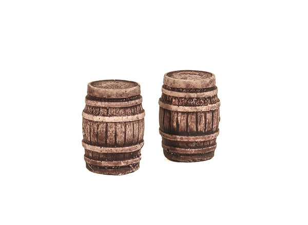 Two Large Oak Casks