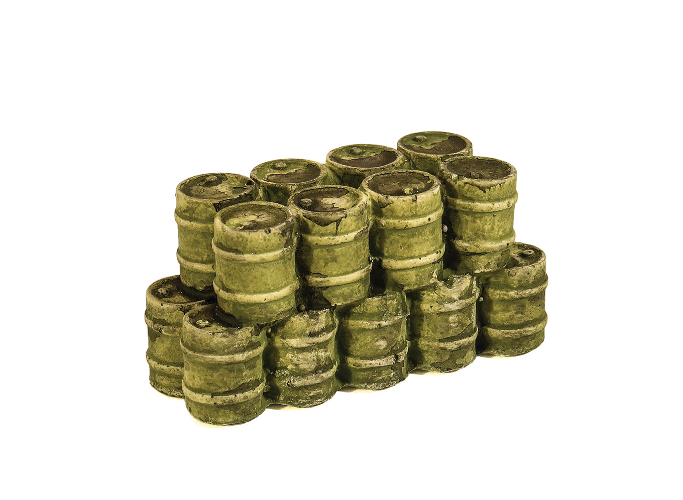 Green Oil Drums