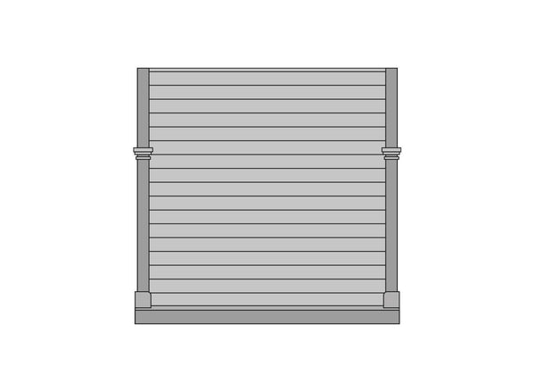 LNWR Grand Junction Station Building Components: 4 Plain Board End Panels