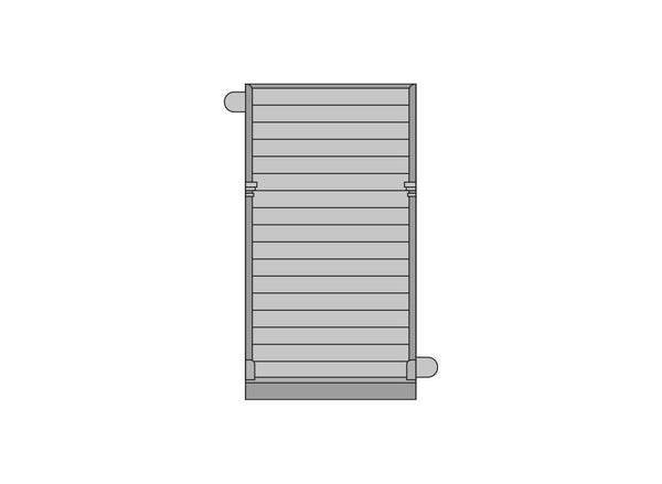 LNWR Grand Junction Station Building Components: 4 Plain Board Panels