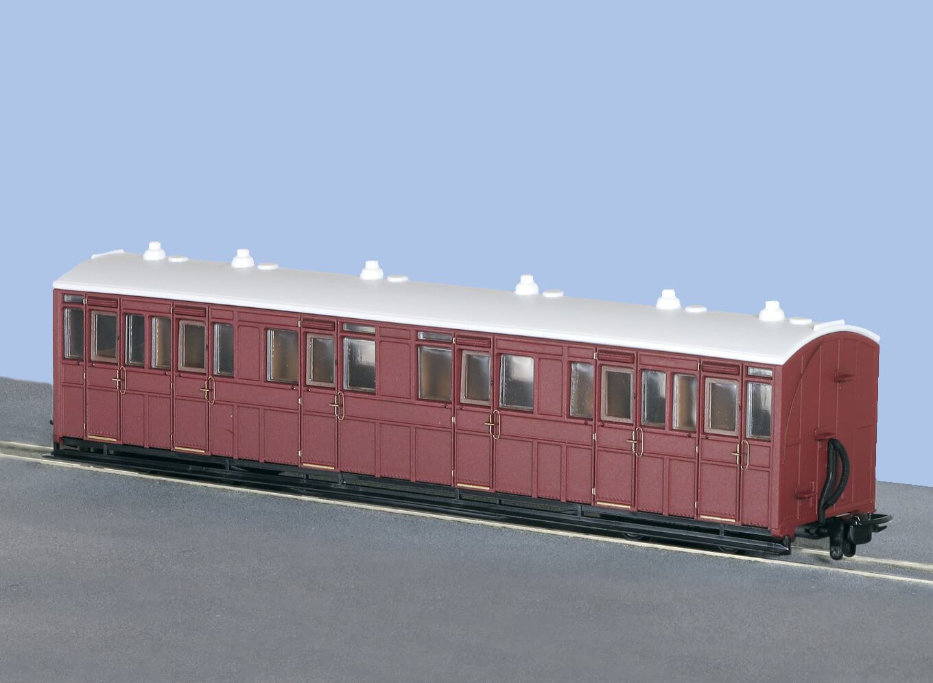 OO-9 Composite Coach Unlettered Indian Red