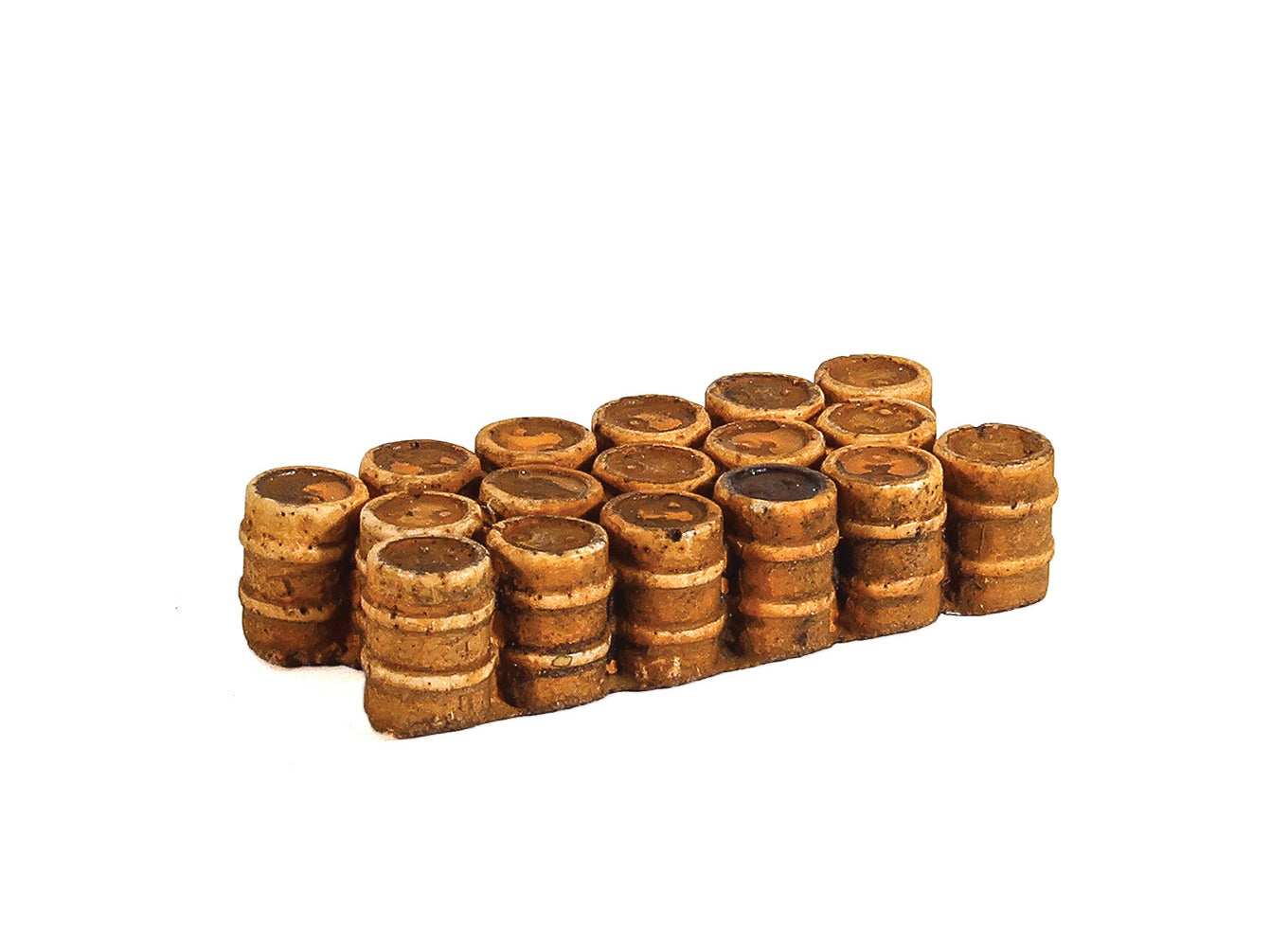 Oil/Chemical Drums, Grouped Brown