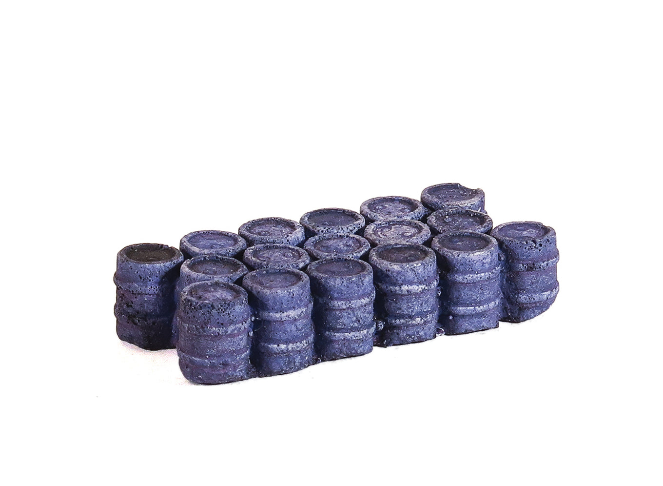 Oil/Chemical Drums, Grouped Blue