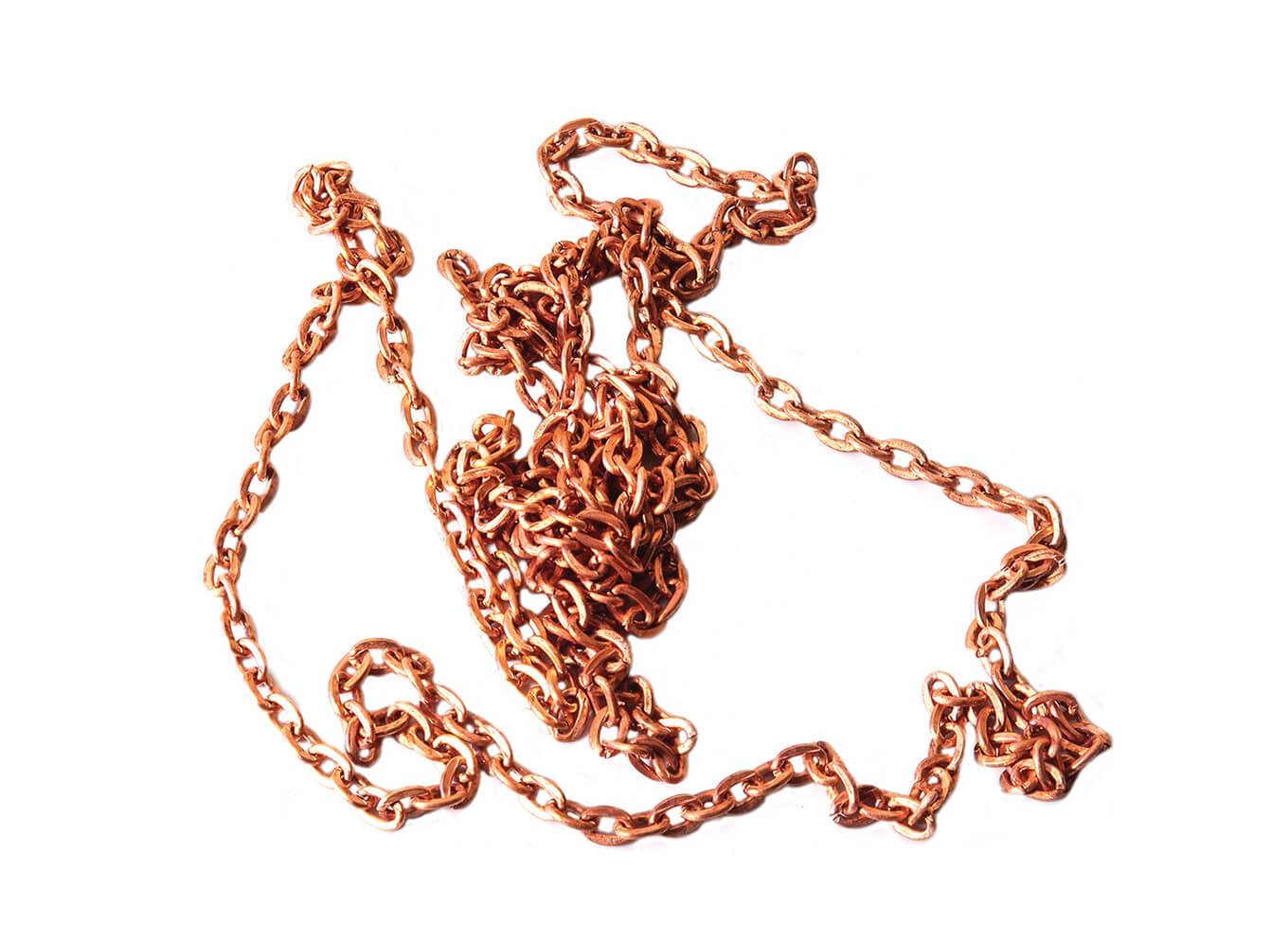 Feine Kette mit 9 Gliedern pro Zoll