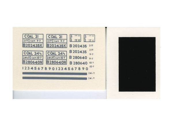 Mineral Wagon Transfers (Pressfix)