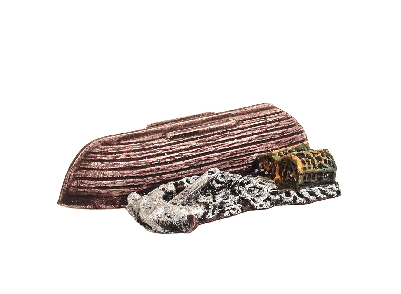 Upturned Boat, Creels, Chain and Anchor
