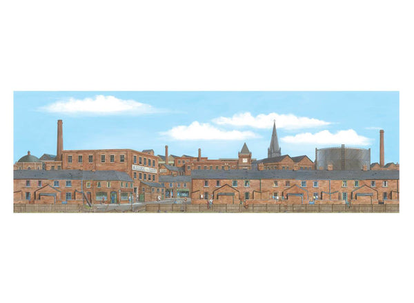 Large Old Industrial Town Centre Backscene