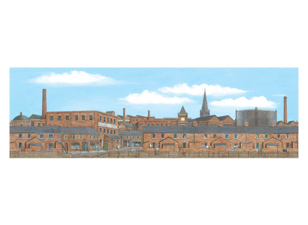 Medium Old Industrial Town Centre Backscene