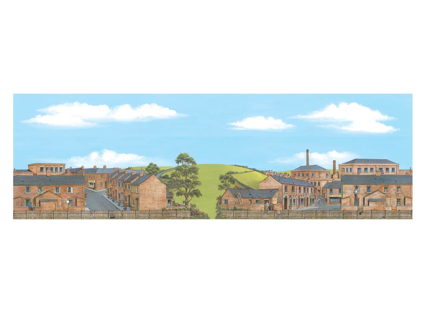 Medium Old Industrial Town  Backscene Extensions
