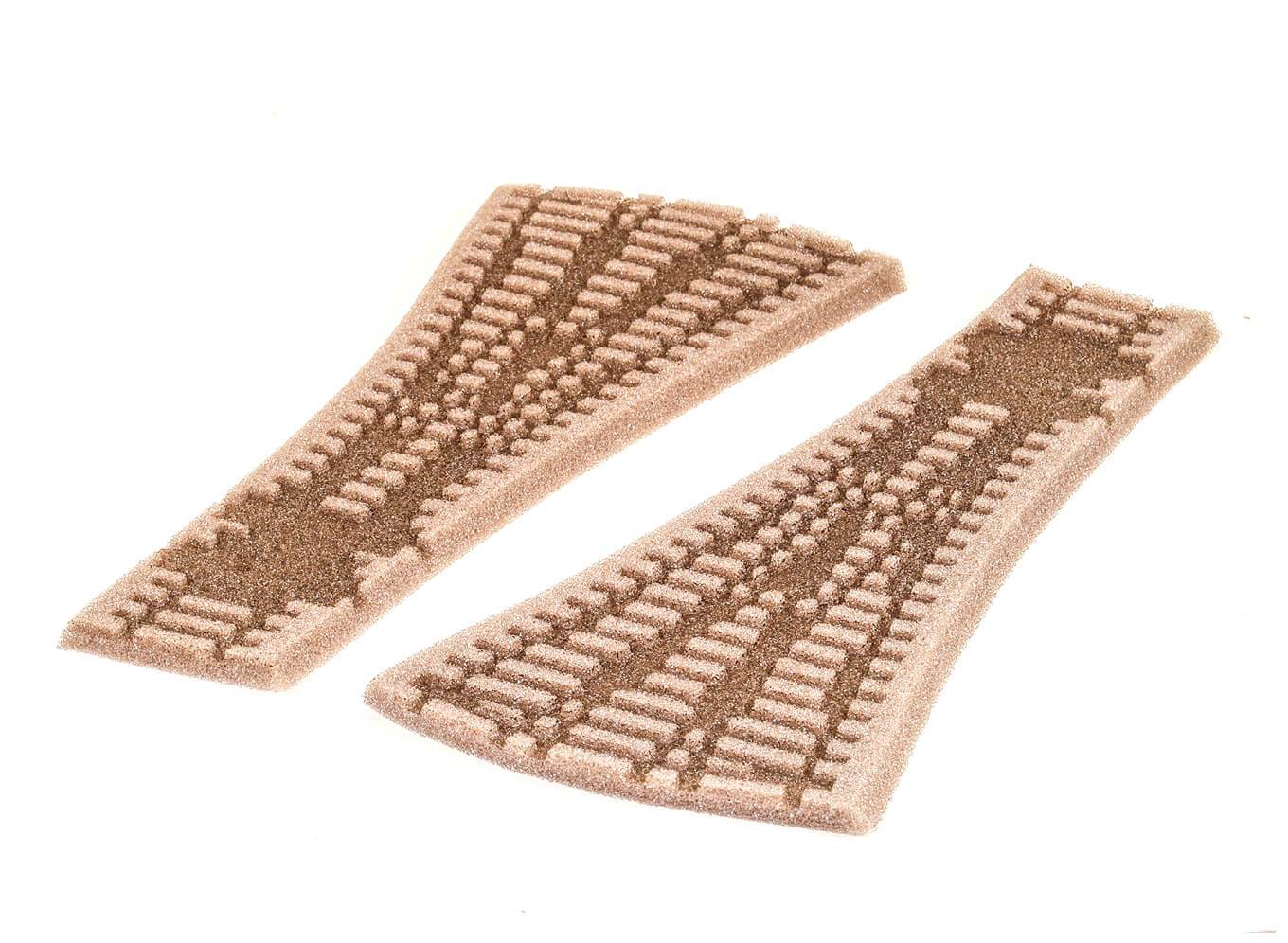 Ballast Inlay 3 Way Turnout, Medium Radius