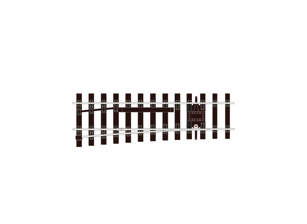 Bullhead O Gauge LH Catch Turnout