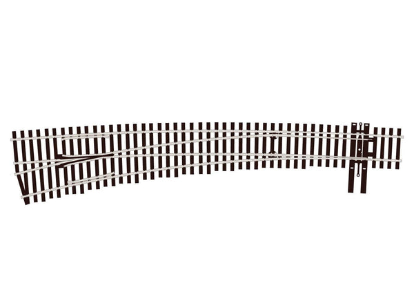 Curved Turnout, #7 Radius, Left Hand