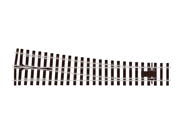 Bullhead O Gauge RH Turnout - Medium Radius