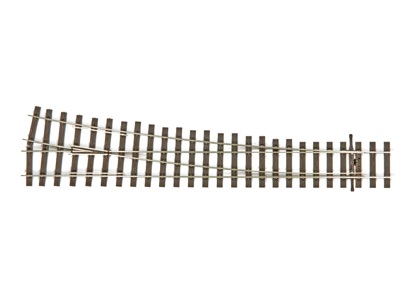 Bullhead OO Gauge RH Turnout - Large Radius