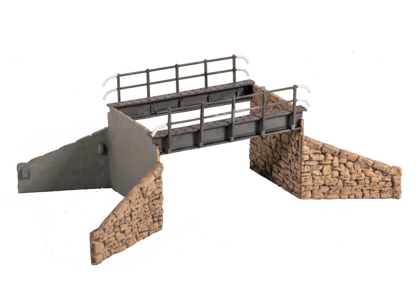 Besetzungsbrücke (eingleisig) und Steinwiderlager