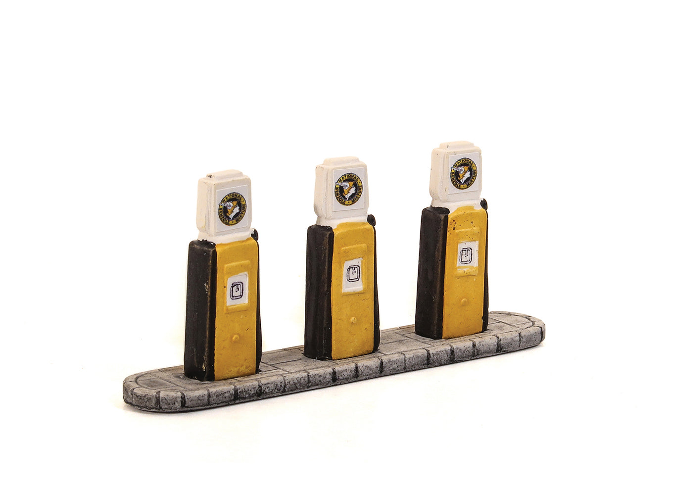 National Benzole 1960's Petrol Pumps with Base