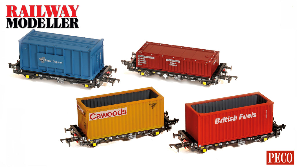 NEW VIDEO! - Accurascale PFA 4 Wheel Container Flats - 00 Gauge