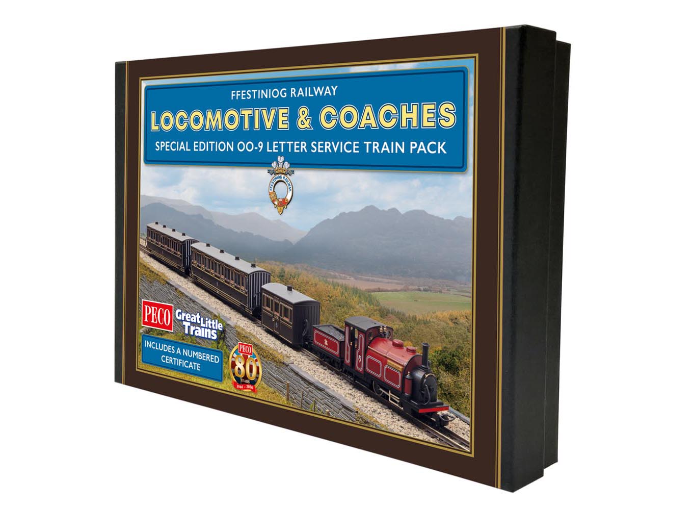 Special Edition OO-9 Letter Service Train Pack (Ffestiniog Railway)