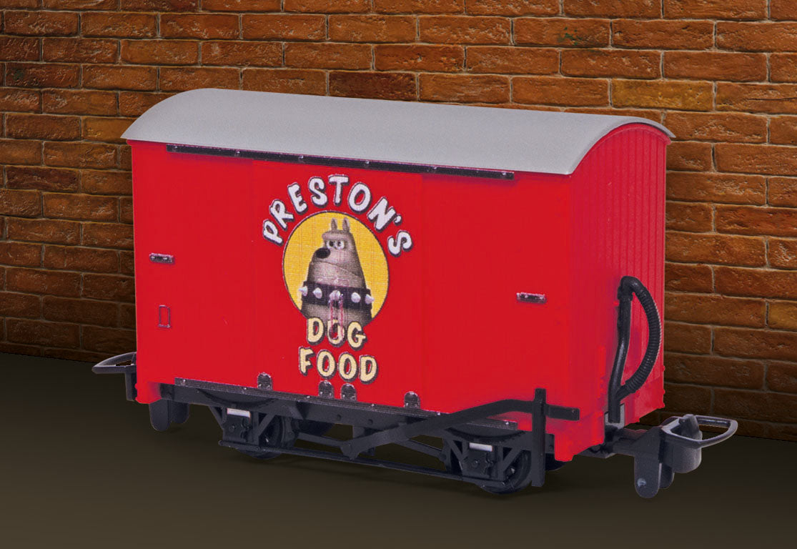 GRAA050 - PECO - OO-9 - Fertigmodell gedeckter Güterwagen Wallace & Gromit Aardman 50th Anniversary Wagon Sammler-Set