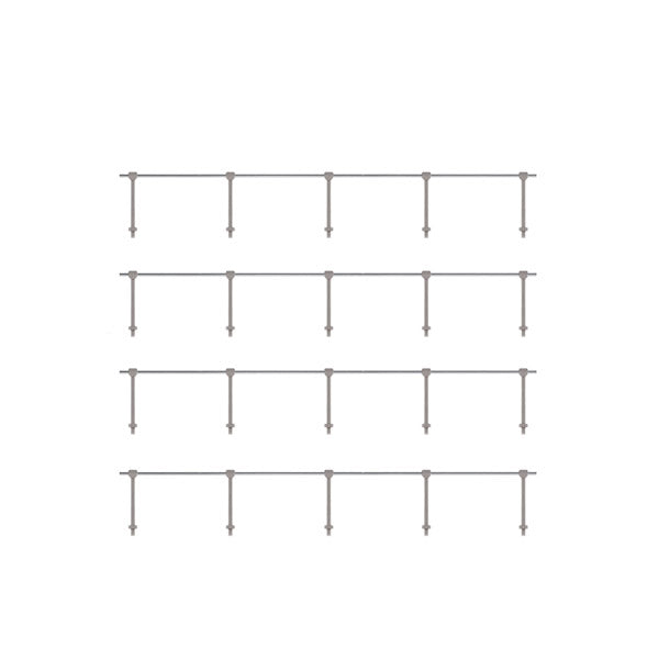 143 - RATIO - OO/HO - Hand Rail Stanchions - Single Rail