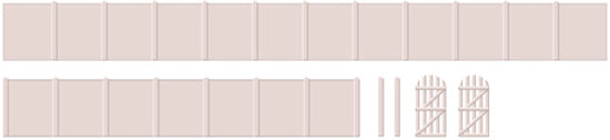 219 - RATIO - N - Concrete fencing, Gates