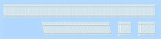 243 - RATIO - N - GWR Station Fencing, White