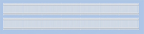 244 - RATIO - N - GWR Trackside Fencing, White, Straights