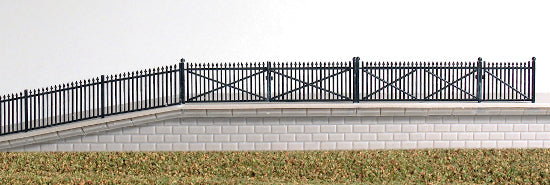 246 - RATIO - N - GWR Spear Fencing, Black, Ramps & Gates