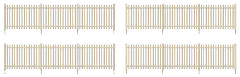 432 - RATIO - OO/HO - SR Precast Concrete Pale Fencing