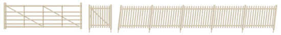 432A - Ratio - OO/HO - SR Precast Concrete Pale Fencing (gates & ramps)