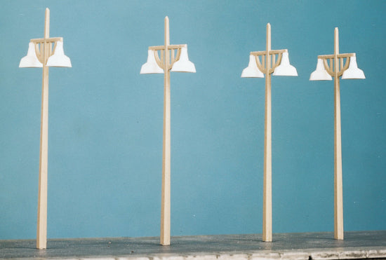 454 - RATIO - OO/HO - Concrete Lamps (4 double standard per pack)