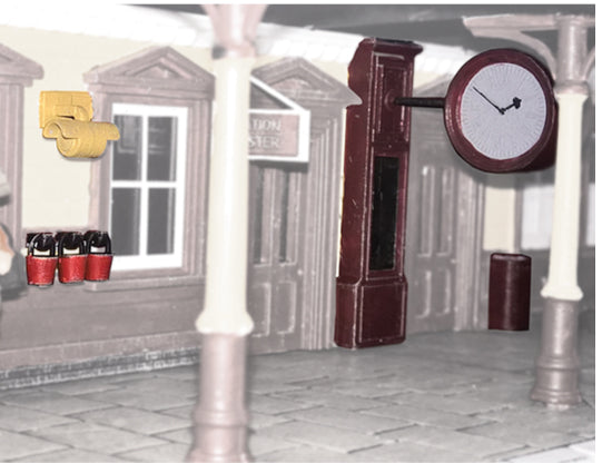 5048 - Modelscene - OO/HO - Platform Accessories, Steam Era