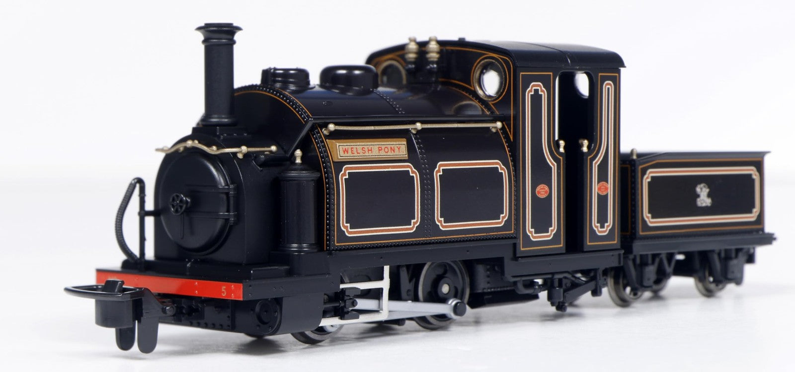 51251D - PECO - OO-9 - Kato FR 0-4-0TT Large England "Welsh Pony" - brown