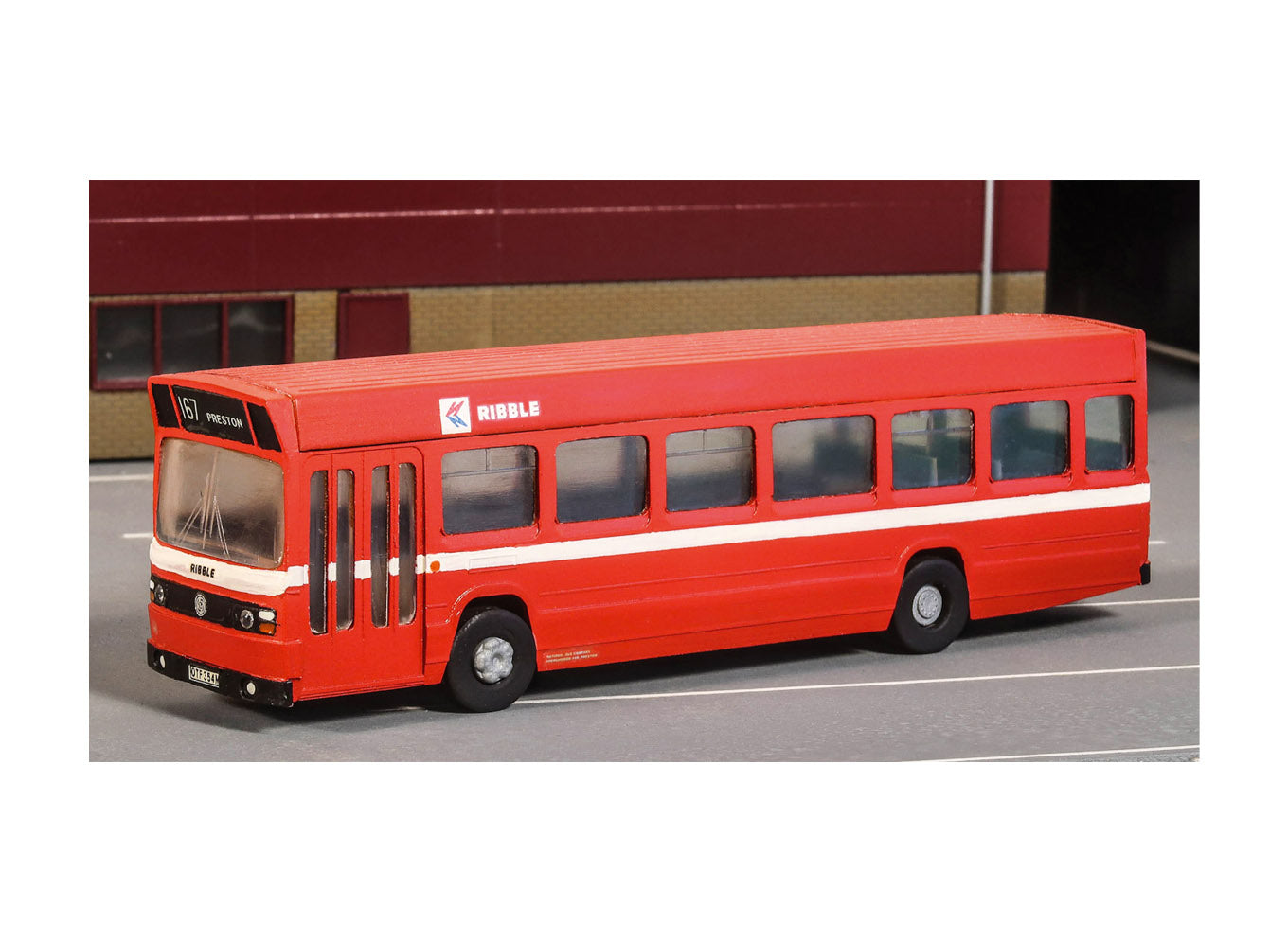5142 - Modelscene - OO/HO - Vari-Kit Red Leyland National, single Decker Bus