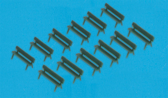 5180 - Modelscene - N - Platform Seats Green