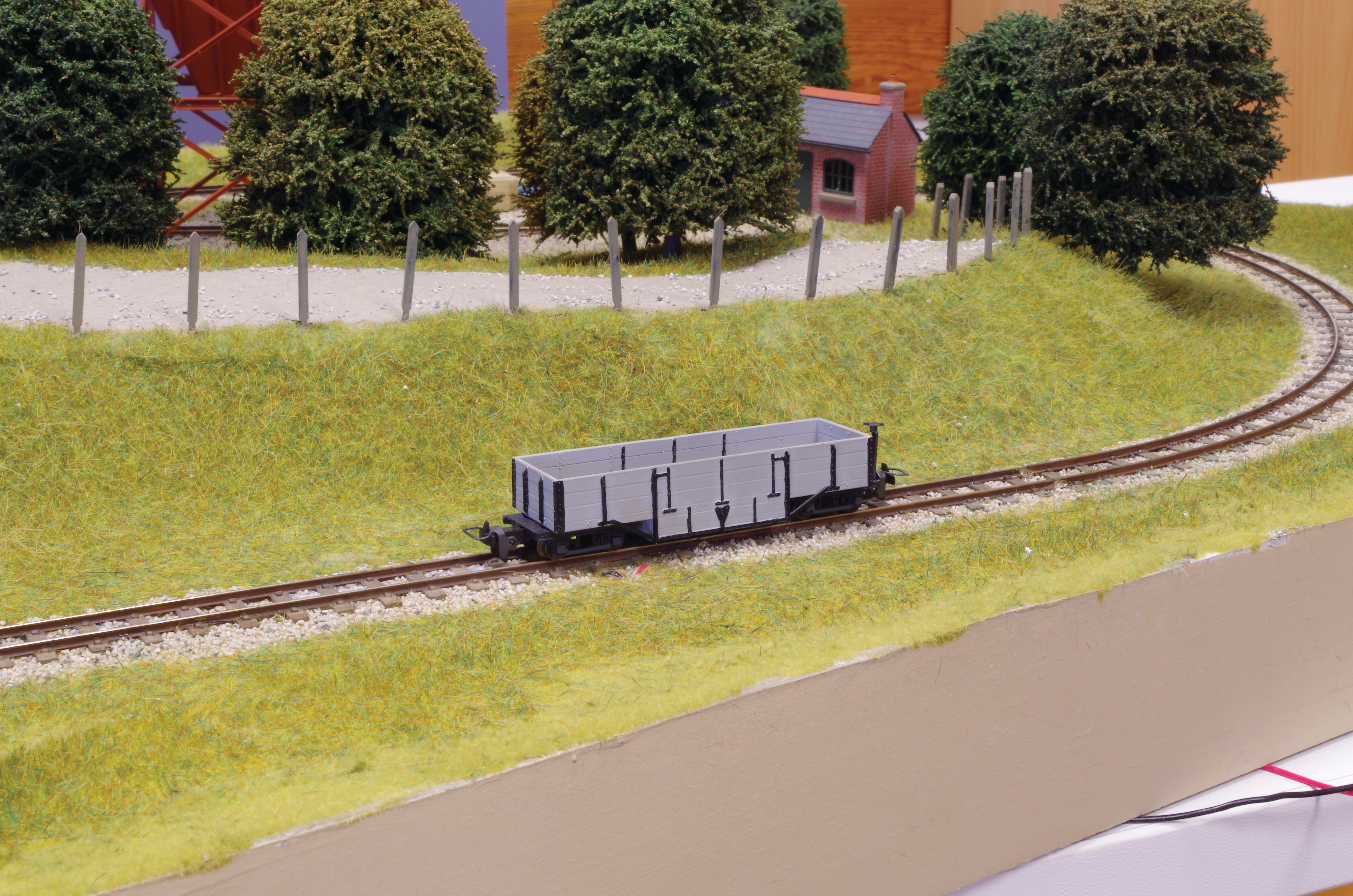 DM19 - Dundas - OO-9 - WW1 Dept Drop Door Well Bogie Van