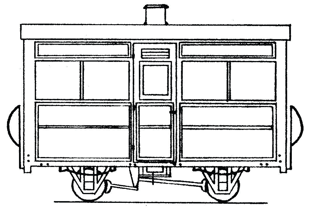 DM28 - Dundas - OO-9 - 4 Wheel Coach Single Comp