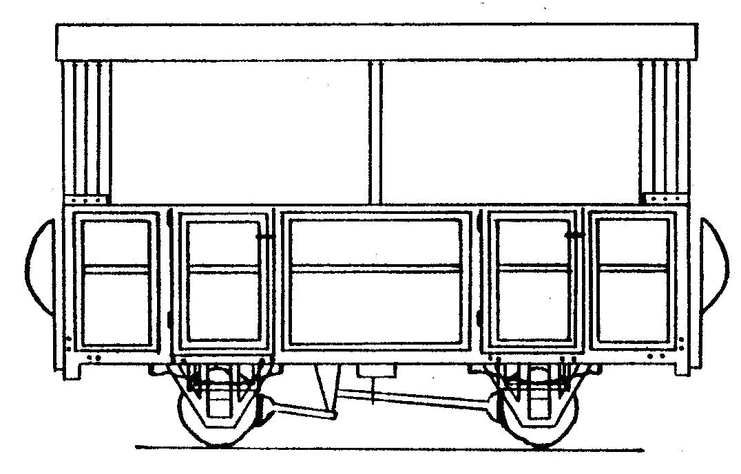 DM34 - Dundas - OO-9 - 4 Wheel Coach 2 Compartment