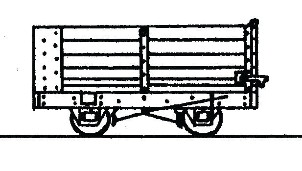 DM36 - Dundas - OO-9 - 4 Wheel End Door Open Wagon