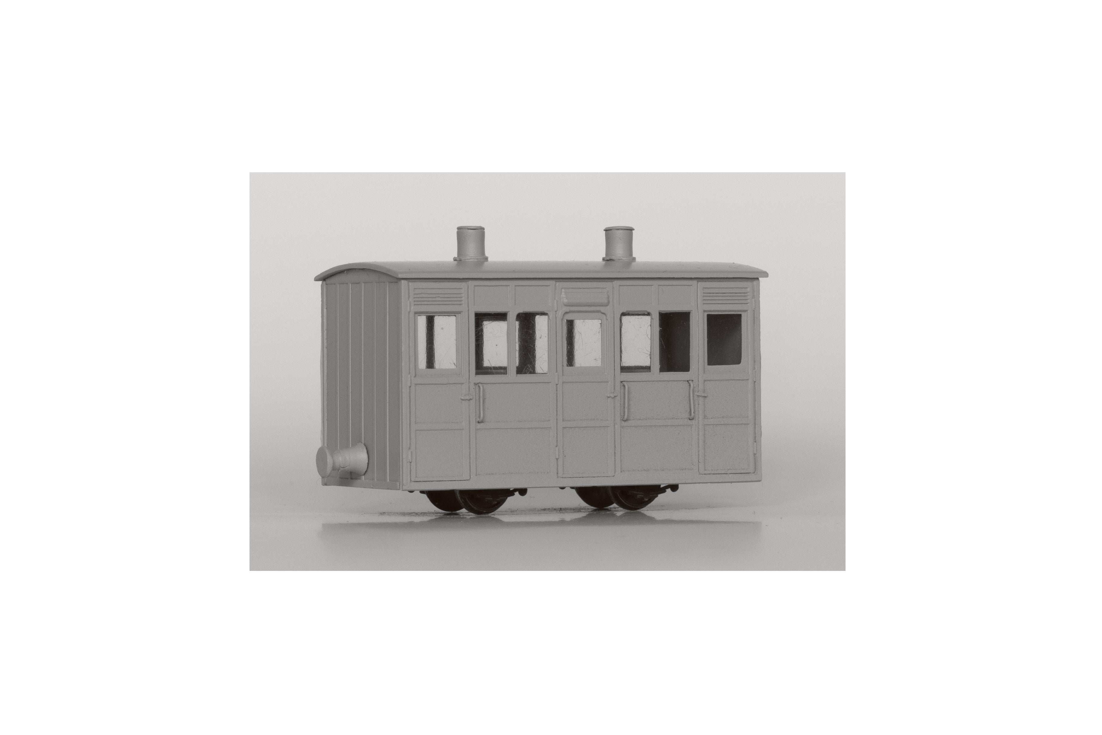 DM44 - Dundas - OO-9 - Ffestiniog & Blaenau Rly 4 Wheel 1st/2nd Class Coach