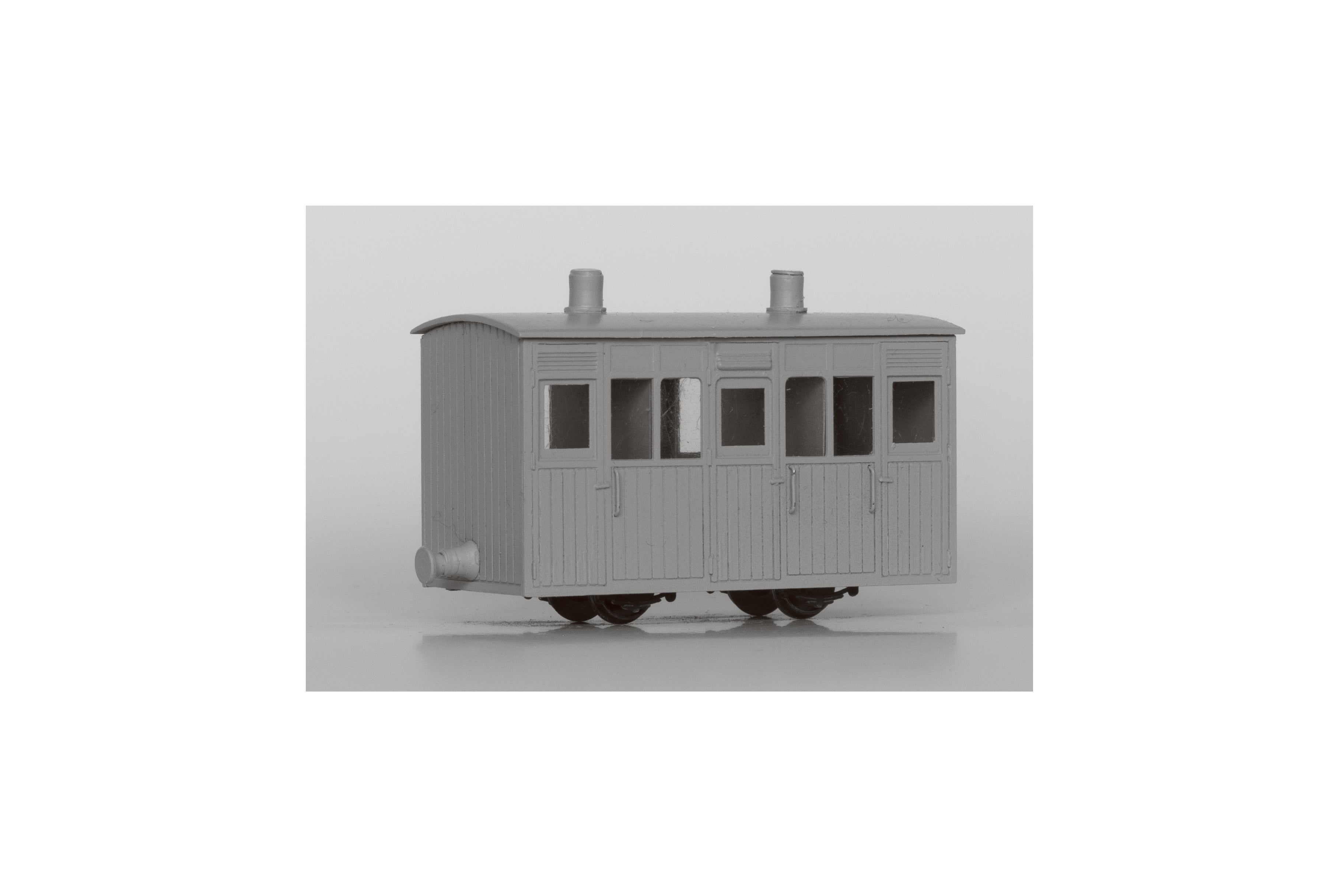 DM63 - Dundas - OO-9 - Ffestiniog & Blaneau Rly Planked 4 Wheel 1st/2nd Coach